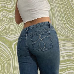RARE JUICY COUTURE LOW-RISE FLARE JEANS
